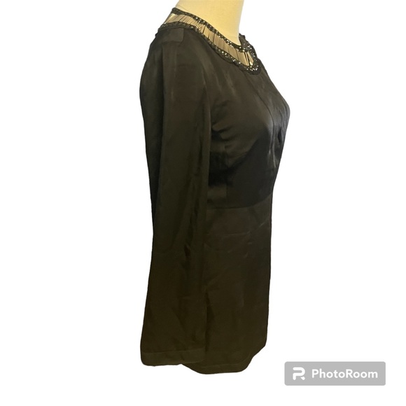 Tory Burch Satin Beaded Neckline Mini Dress/Tunic - Picture 8 of 11